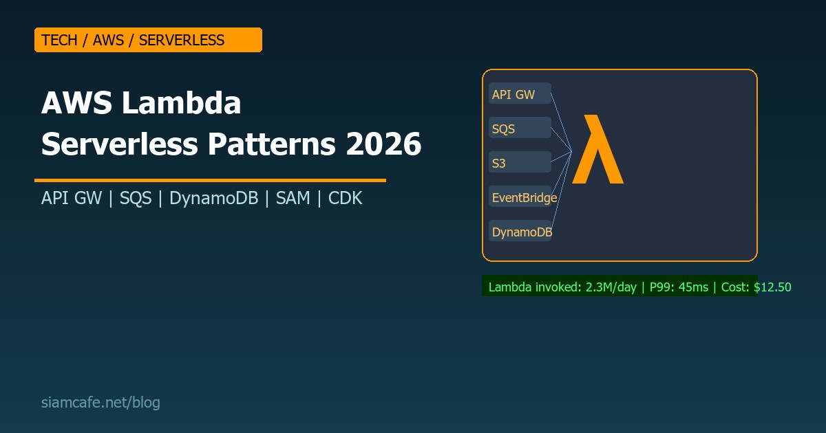 AWS Lambda คืออะไร? สอน Serverless Patterns สำหรับ Production ที่ใช้ได้จริง 2026