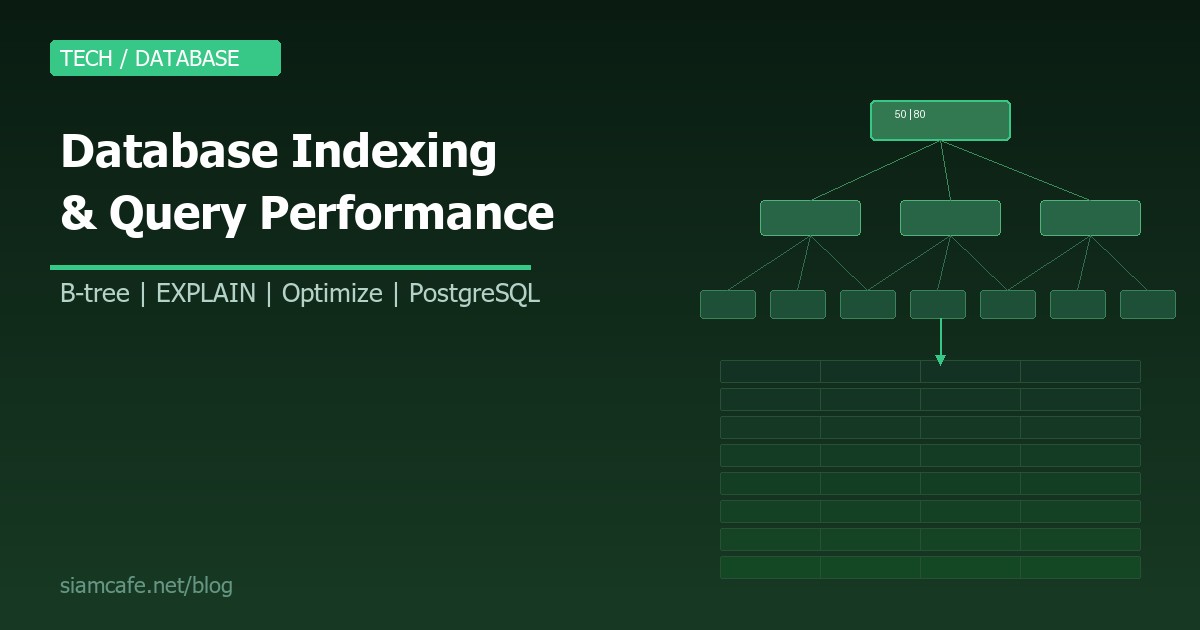 Database Indexing คืออะไร? สอนสร้าง Index และ Optimize Query Performance 2026