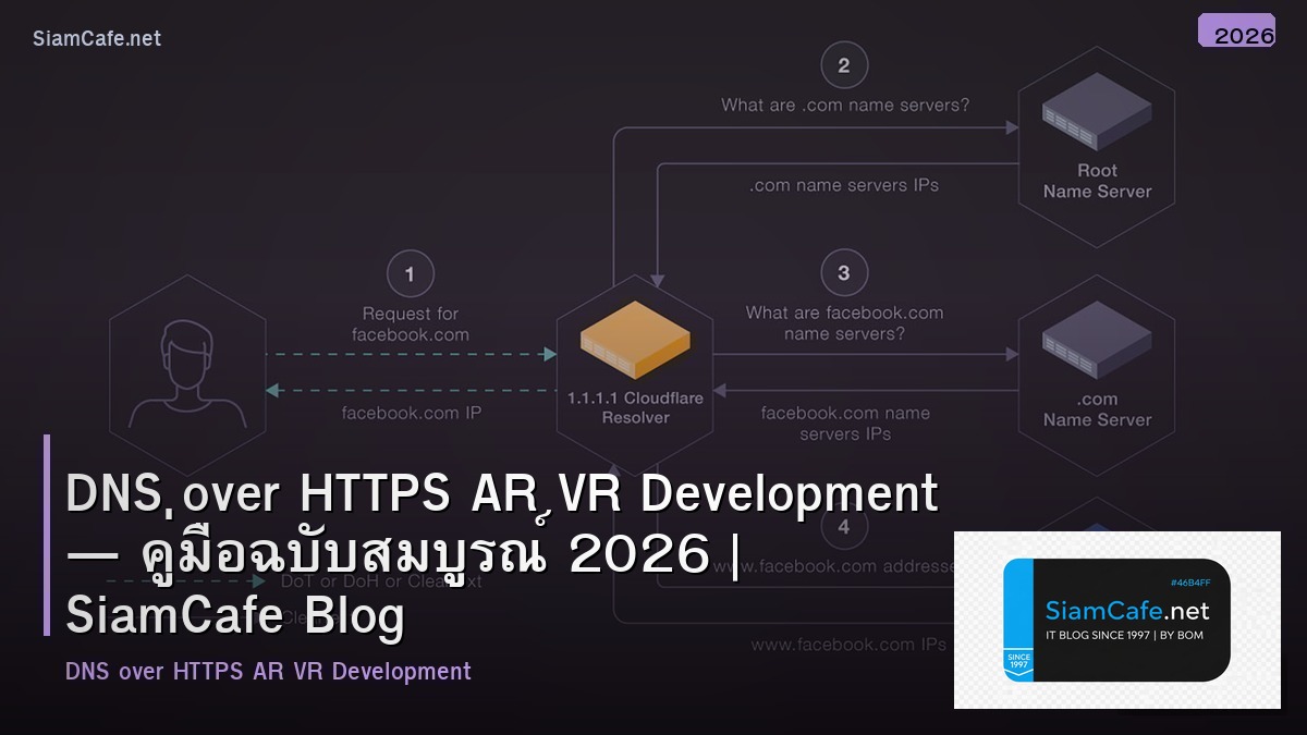 DNS over HTTPS AR VR Development — คู่มือฉบับสมบูรณ์ 2026 | SiamCafe Blog