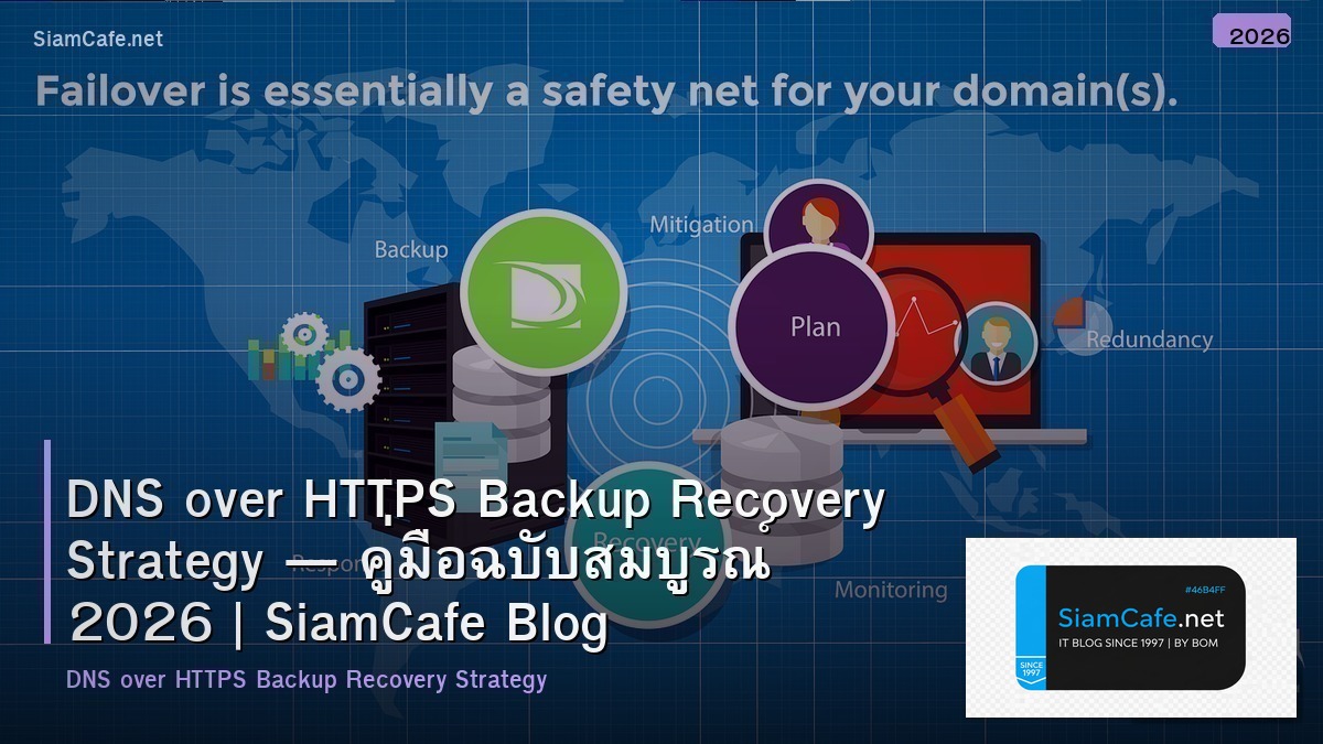 DNS over HTTPS Backup Recovery Strategy — คู่มือฉบับสมบูรณ์ 2026 | SiamCafe Blog