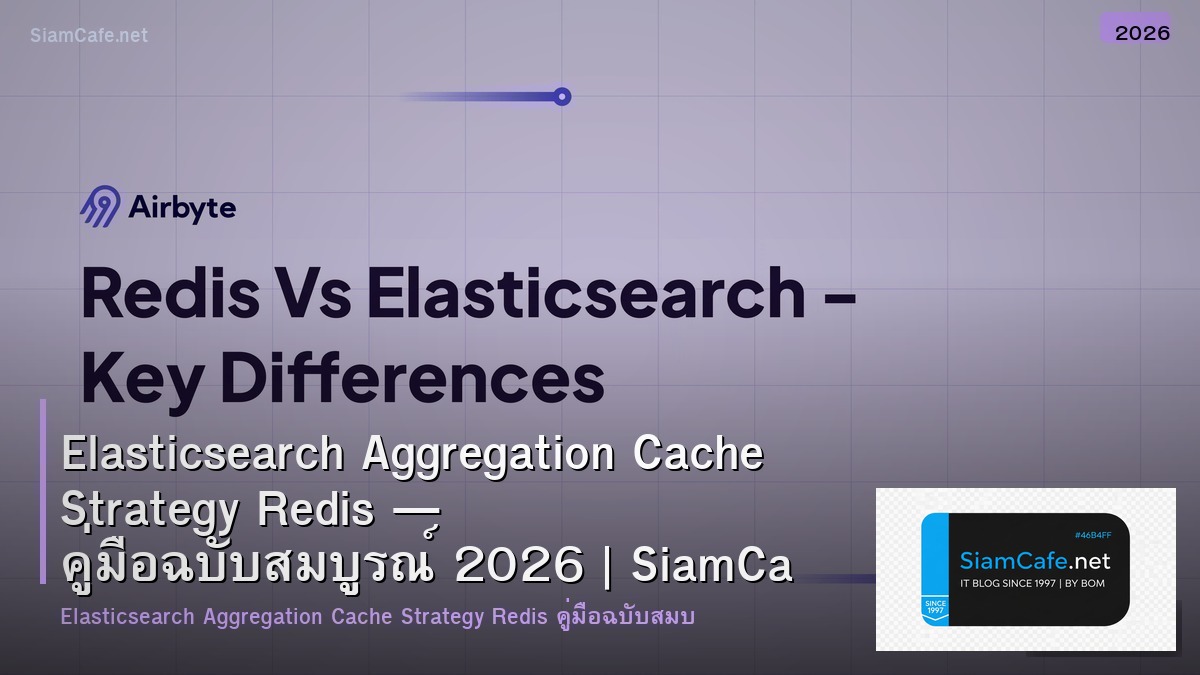 Elasticsearch Aggregation Cache Strategy Redis — คู่มือฉบับสมบูรณ์ 2026 | SiamCafe Blog
