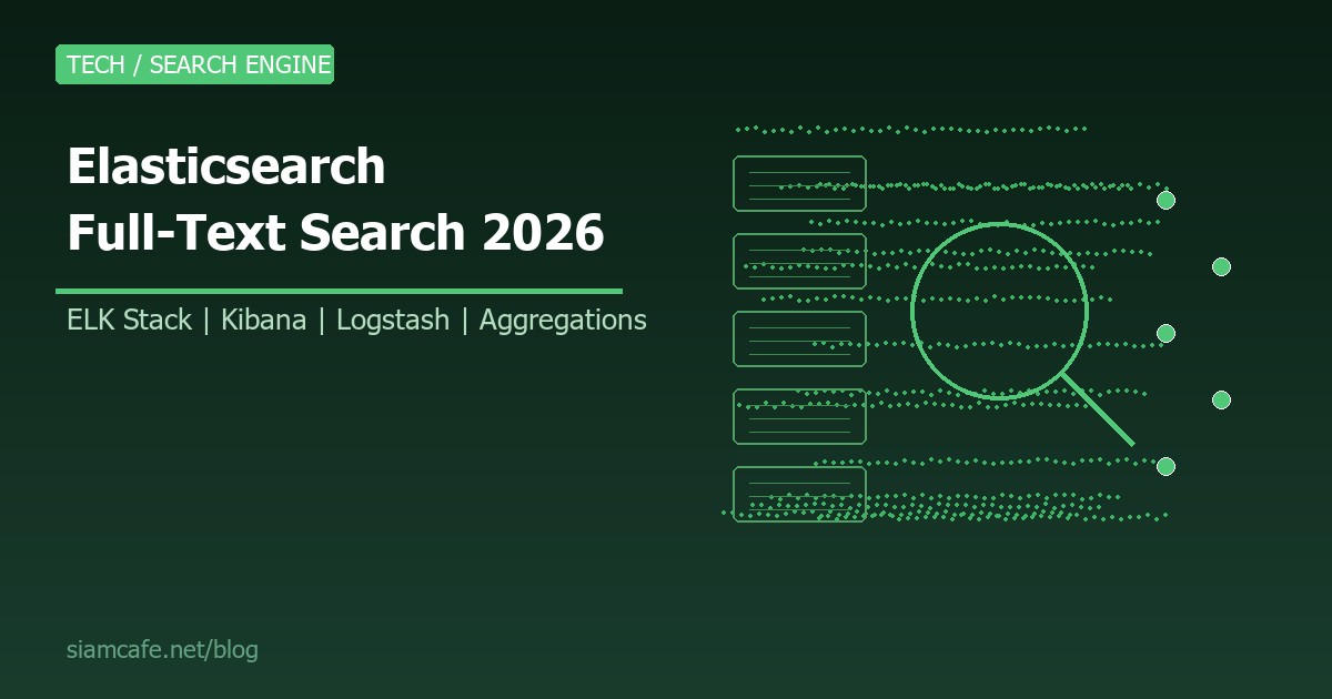Elasticsearch คืออะไร? สอน Elasticsearch ตั้งแต่เริ่มต้น สำหรับ Full-Text Search และ Log Analysis 2026