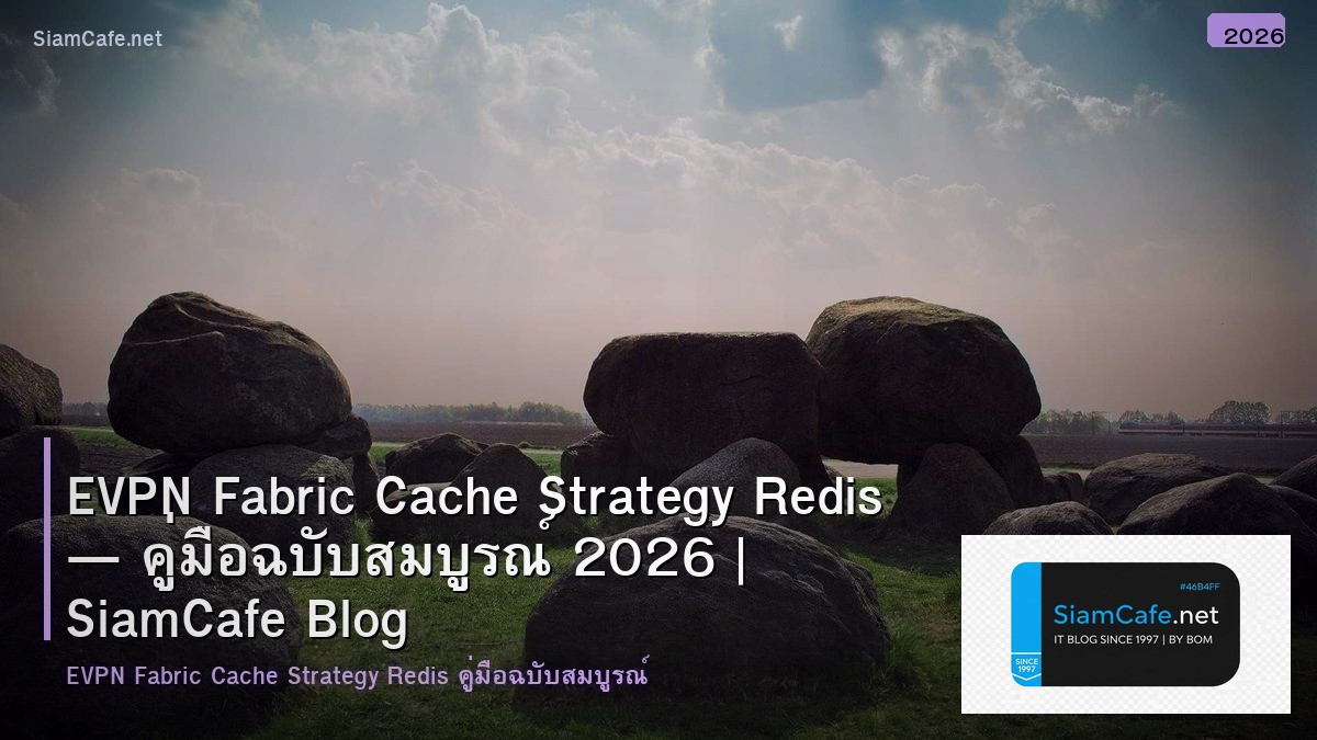 EVPN Fabric Cache Strategy Redis — คู่มือฉบับสมบูรณ์ 2026 | SiamCafe Blog