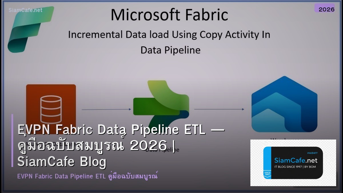 EVPN Fabric Data Pipeline ETL — คู่มือฉบับสมบูรณ์ 2026 | SiamCafe Blog