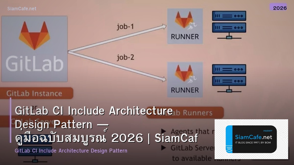 GitLab CI Include Architecture Design Pattern — คู่มือฉบับสมบูรณ์ 2026 | SiamCafe Blog