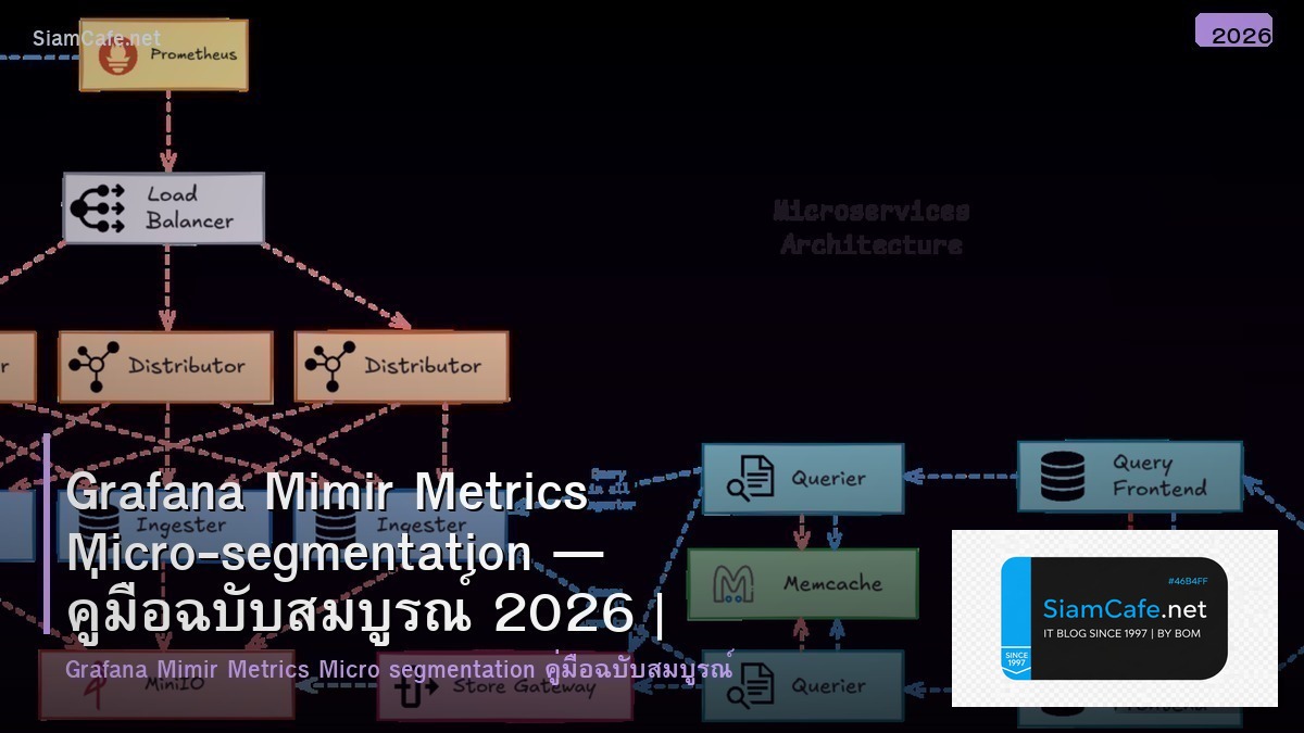 Grafana Mimir Metrics Micro-segmentation — คู่มือฉบับสมบูรณ์ 2026 | SiamCafe Blog