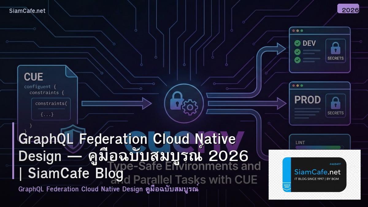 GraphQL Federation Cloud Native Design — คู่มือฉบับสมบูรณ์ 2026 | SiamCafe Blog