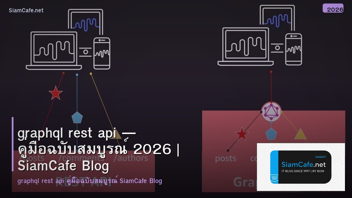 graphql rest api — คู่มือฉบับสมบูรณ์ 2026 | SiamCafe Blog