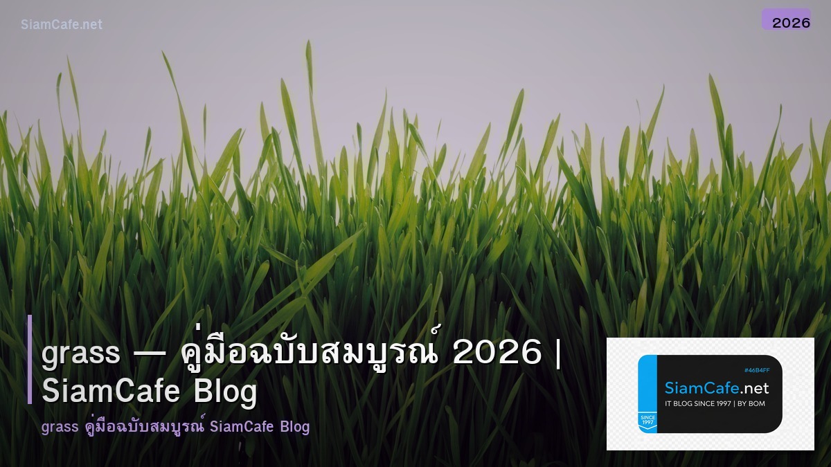 grass — คู่มือฉบับสมบูรณ์ 2026 | SiamCafe Blog