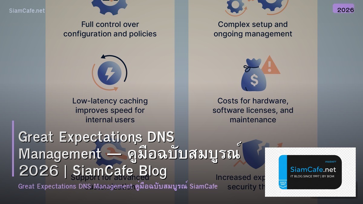 Great Expectations DNS Management — คู่มือฉบับสมบูรณ์ 2026 | SiamCafe Blog