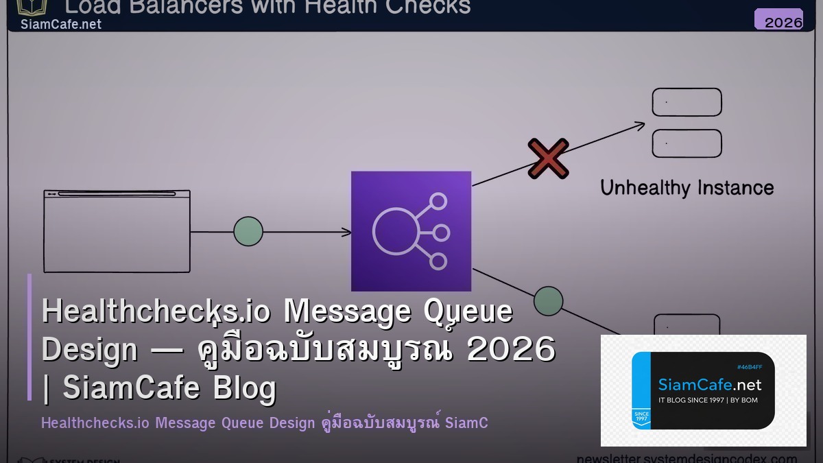 Healthchecks.io Message Queue Design — คู่มือฉบับสมบูรณ์ 2026 | SiamCafe Blog