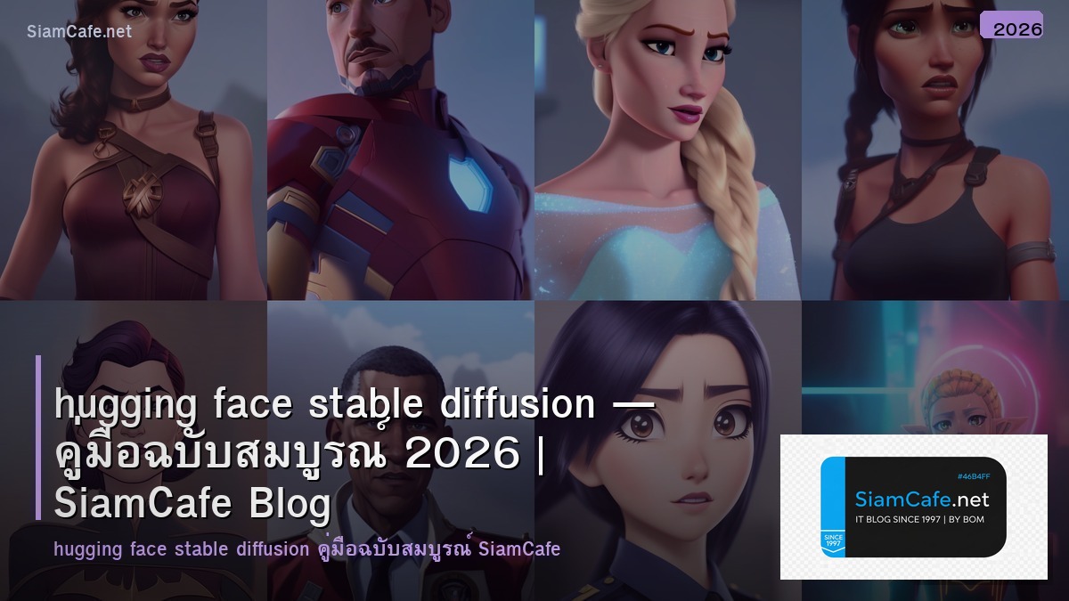 hugging face stable diffusion — คู่มือฉบับสมบูรณ์ 2026 | SiamCafe Blog