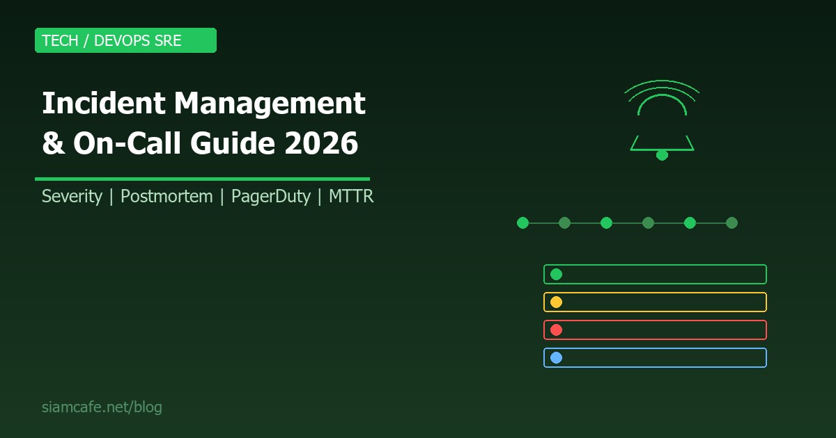 Incident Management คืออะไร? สอนจัดการ Incident และ On-Call สำหรับ DevOps/SRE 2026