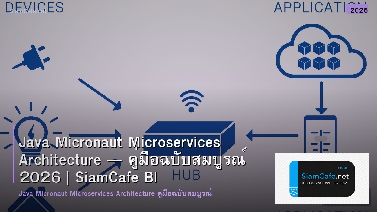 Java Micronaut Microservices Architecture — คู่มือฉบับสมบูรณ์ 2026 | SiamCafe Blog