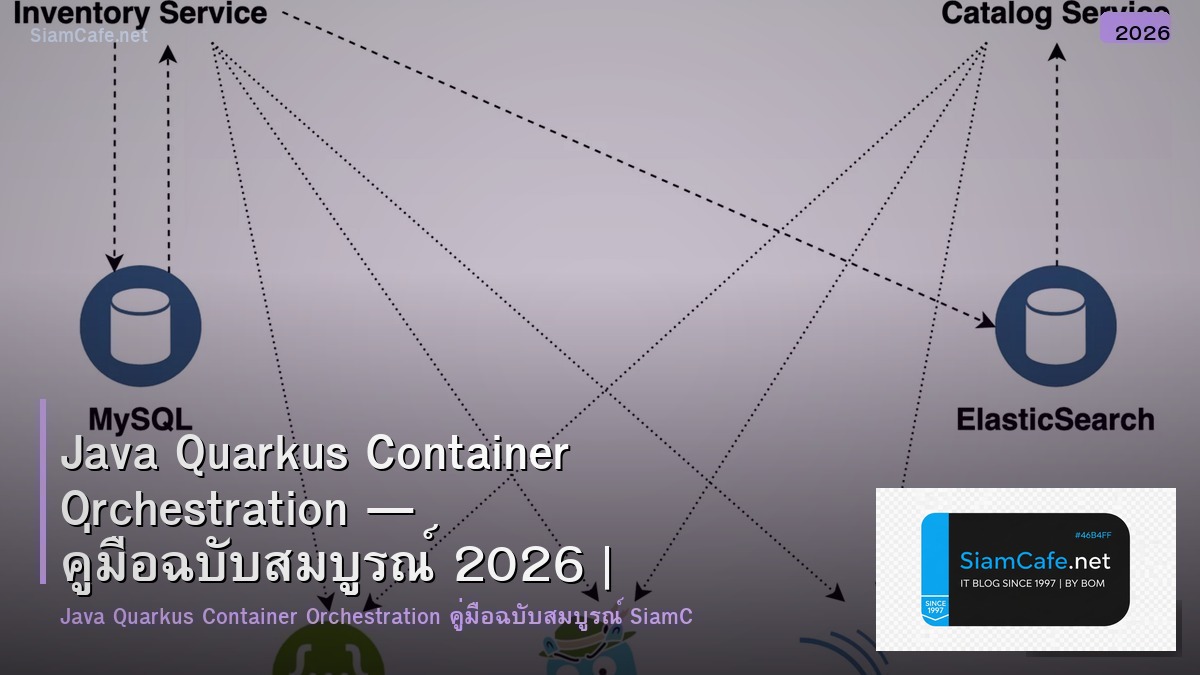 Java Quarkus Container Orchestration — คู่มือฉบับสมบูรณ์ 2026 | SiamCafe Blog