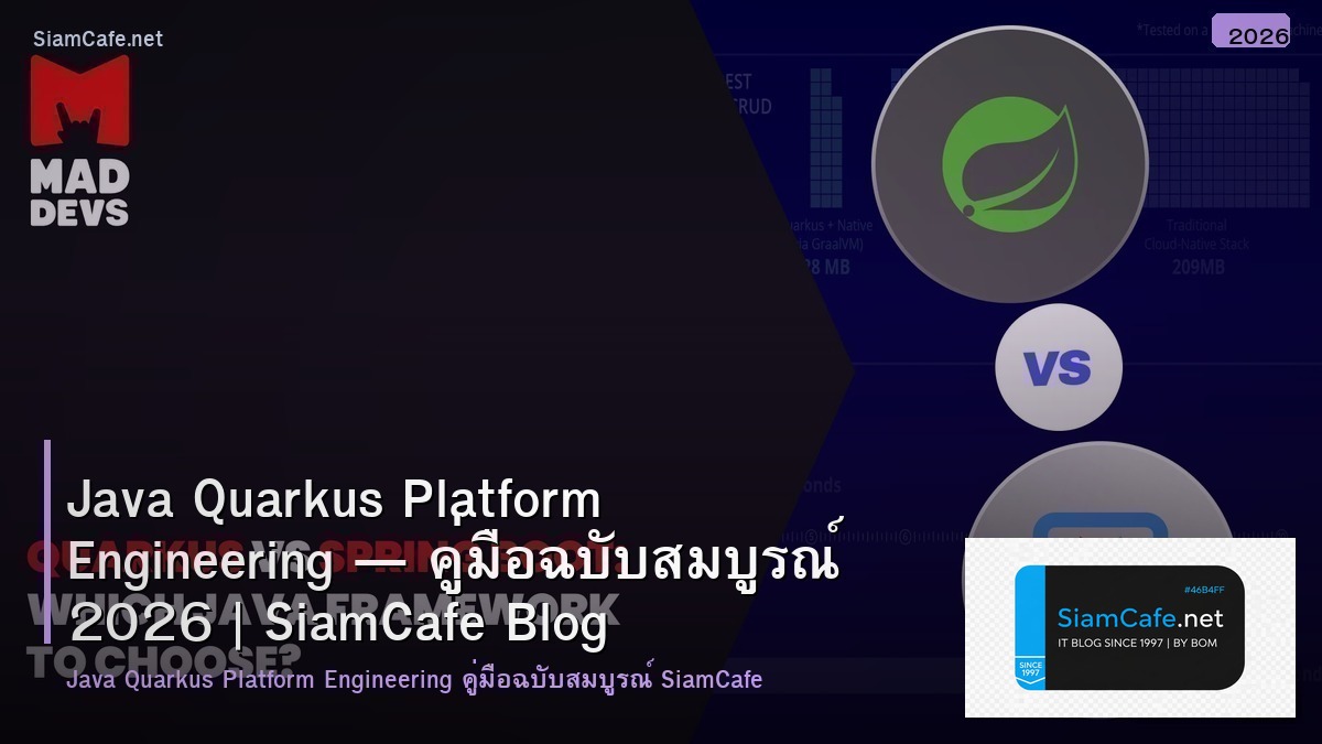 Java Quarkus Platform Engineering — คู่มือฉบับสมบูรณ์ 2026 | SiamCafe Blog