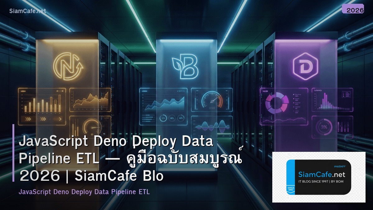 JavaScript Deno Deploy Data Pipeline ETL — คู่มือฉบับสมบูรณ์ 2026 | SiamCafe Blog
