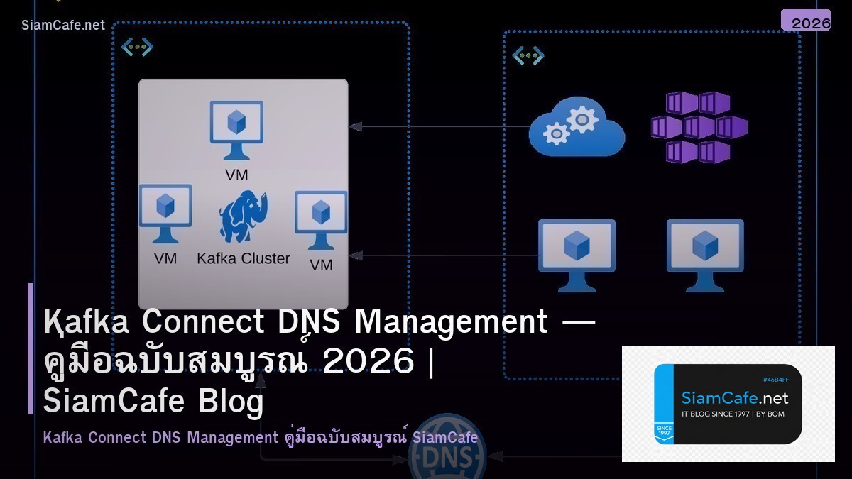 Kafka Connect DNS Management — คู่มือฉบับสมบูรณ์ 2026 | SiamCafe Blog