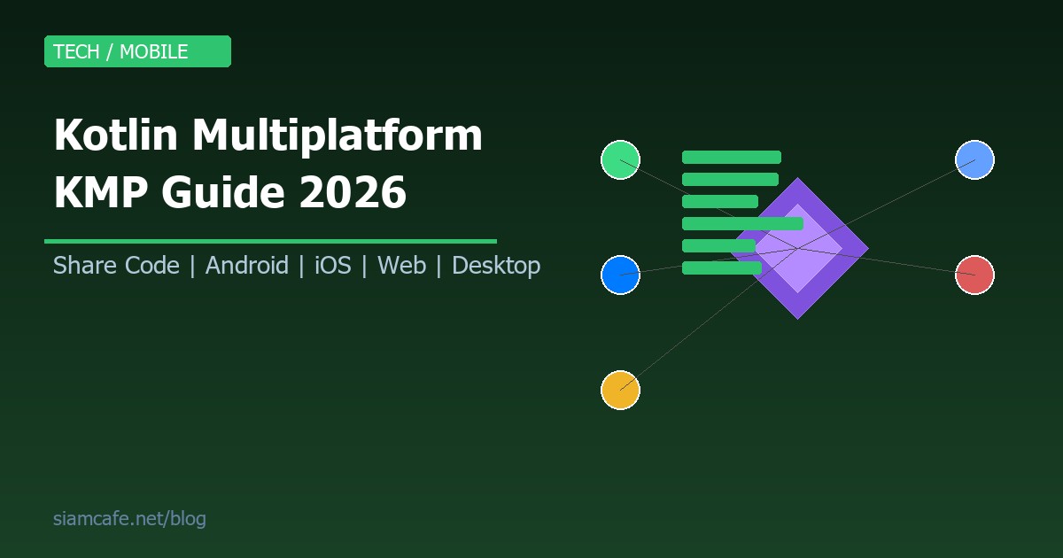 Kotlin Multiplatform (KMP) คืออะไร? สอนสร้าง Cross-Platform App ด้วย Kotlin 2026