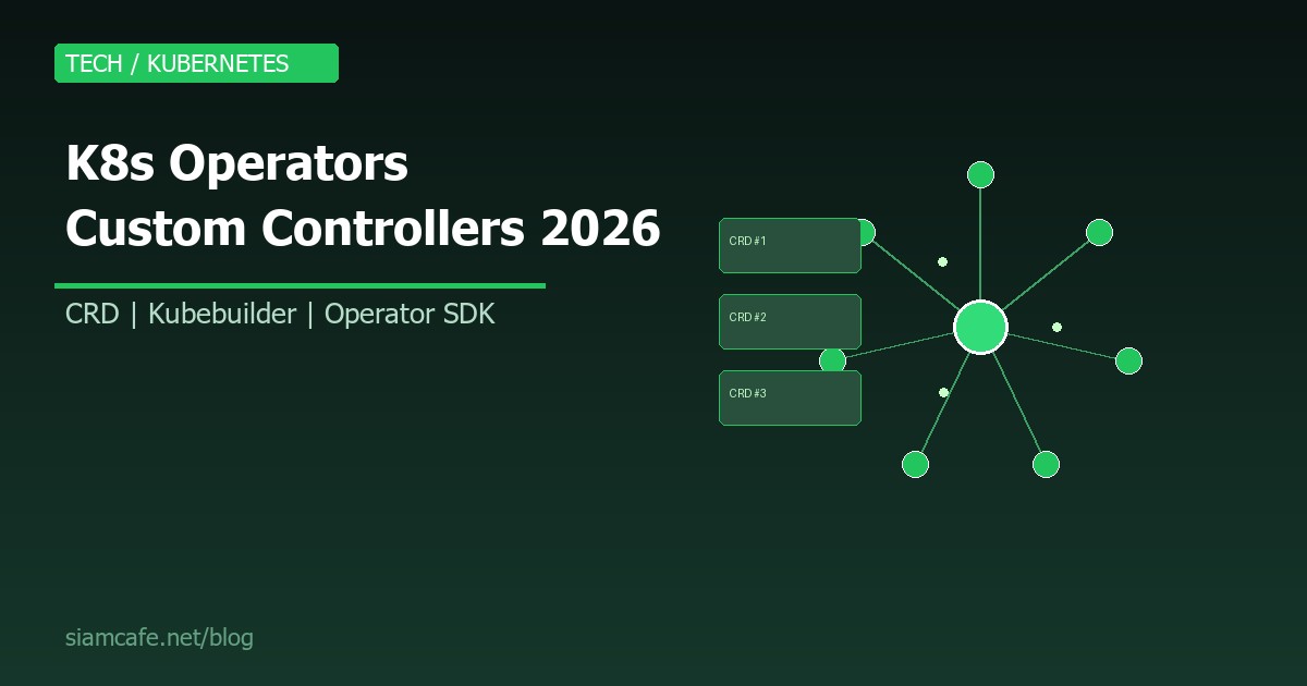 Kubernetes Operators และ CRD คืออะไร? สอนสร้าง Custom Controller สำหรับ K8s 2026