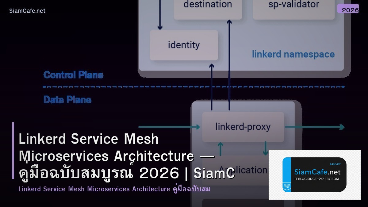 Linkerd Service Mesh Microservices Architecture — คู่มือฉบับสมบูรณ์ 2026 | SiamCafe Blog