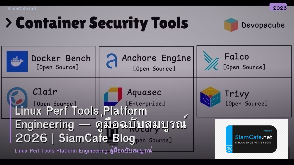 Linux Perf Tools Platform Engineering — คู่มือฉบับสมบูรณ์ 2026 | SiamCafe Blog