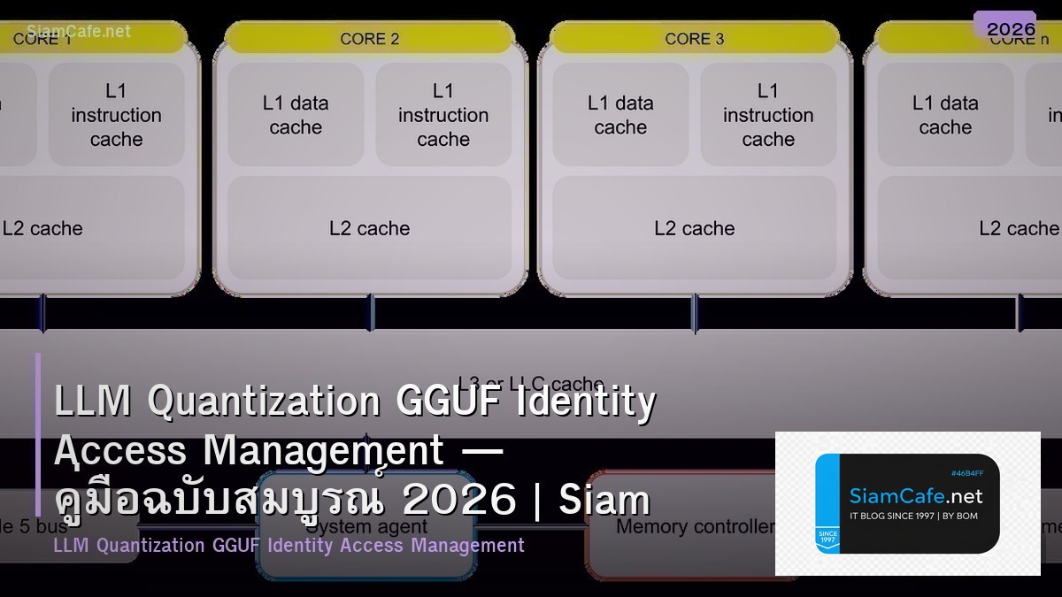LLM Quantization GGUF Identity Access Management — คู่มือฉบับสมบูรณ์ 2026 | SiamCafe Blog