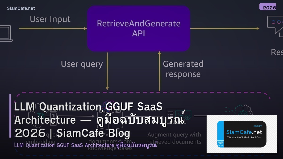 LLM Quantization GGUF SaaS Architecture — คู่มือฉบับสมบูรณ์ 2026 | SiamCafe Blog