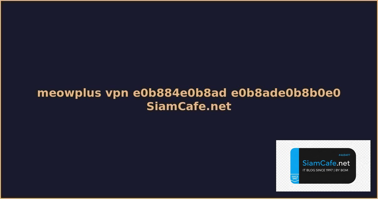 meowplus vpn คอ อะไร