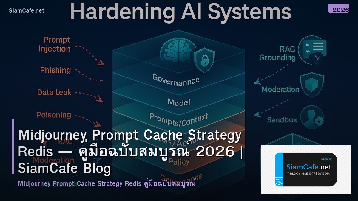 Midjourney Prompt Cache Strategy Redis — คู่มือฉบับสมบูรณ์ 2026 | SiamCafe Blog