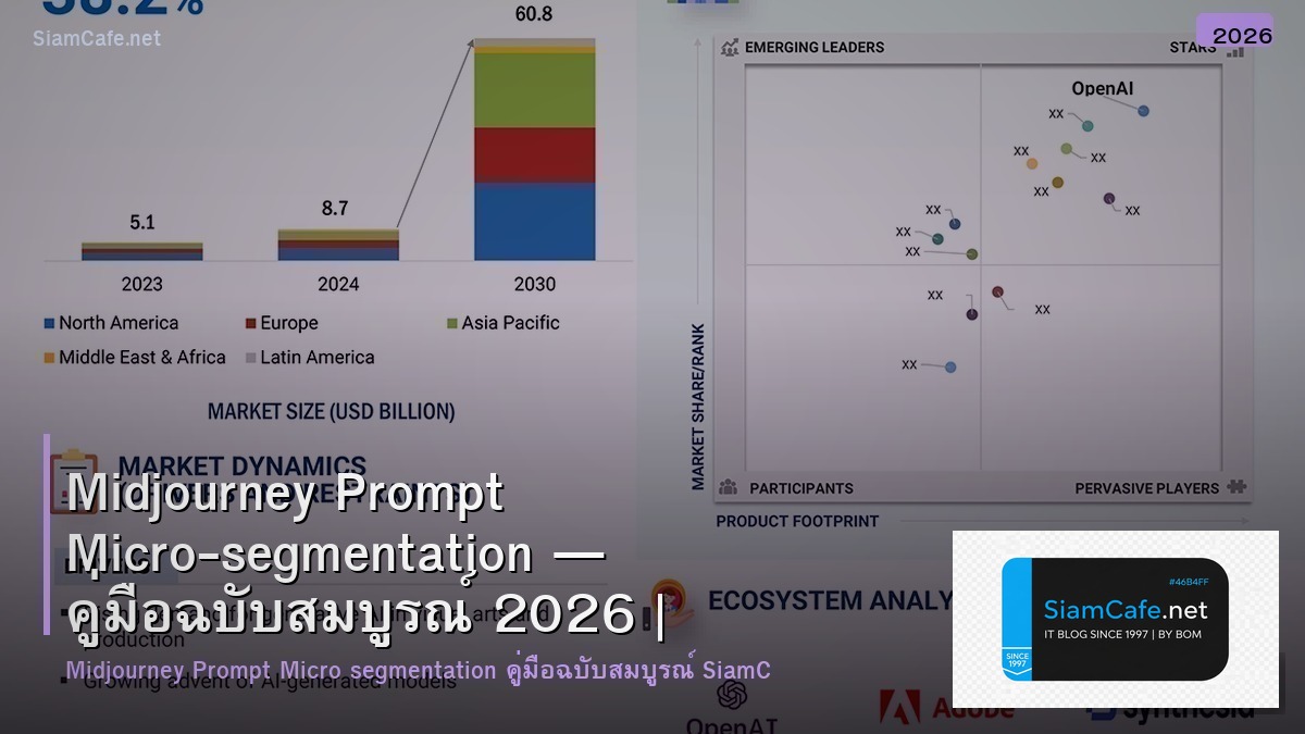 Midjourney Prompt Micro-segmentation — คู่มือฉบับสมบูรณ์ 2026 | SiamCafe Blog