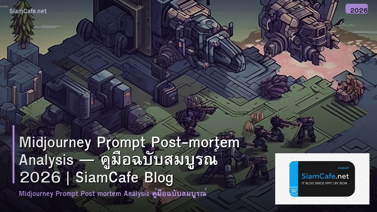 Midjourney Prompt Post-mortem Analysis — คู่มือฉบับสมบูรณ์ 2026 | SiamCafe Blog