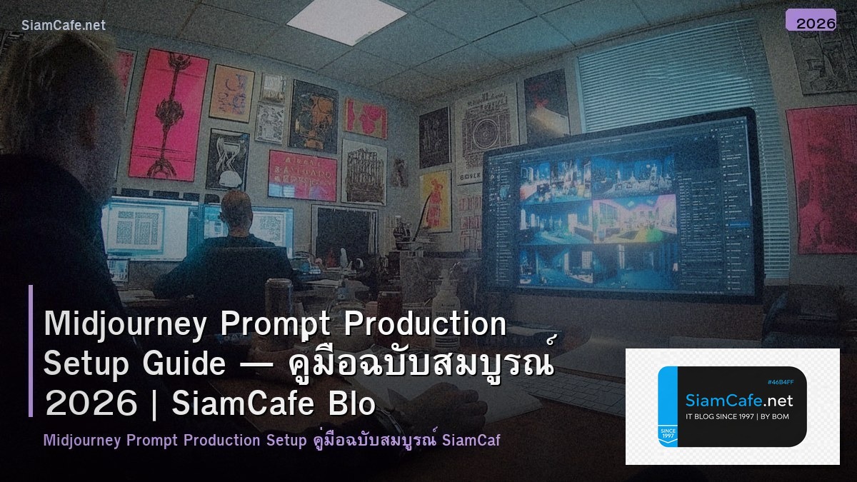 Midjourney Prompt Production Setup Guide — คู่มือฉบับสมบูรณ์ 2026 | SiamCafe Blog