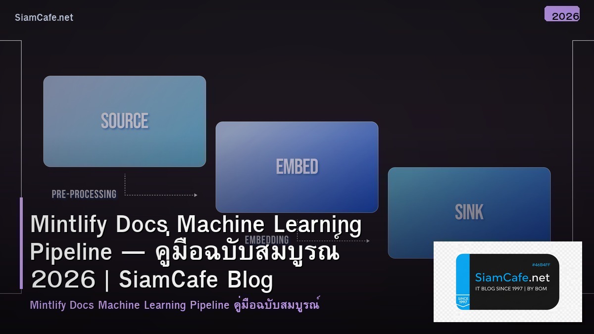 Mintlify Docs Machine Learning Pipeline — คู่มือฉบับสมบูรณ์ 2026 | SiamCafe Blog