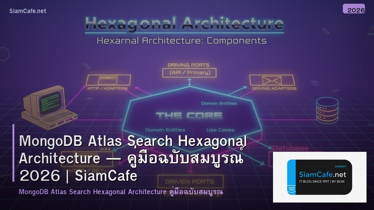 MongoDB Atlas Search Hexagonal Architecture — คู่มือฉบับสมบูรณ์ 2026 | SiamCafe Blog