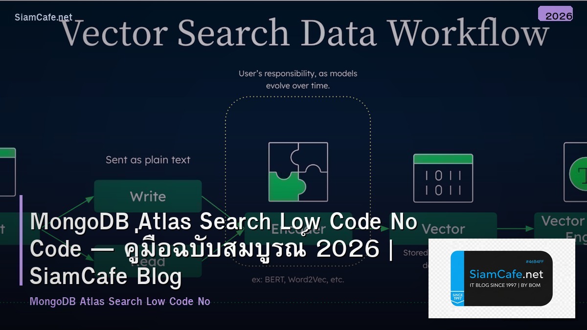 MongoDB Atlas Search Low Code No Code — คู่มือฉบับสมบูรณ์ 2026 | SiamCafe Blog