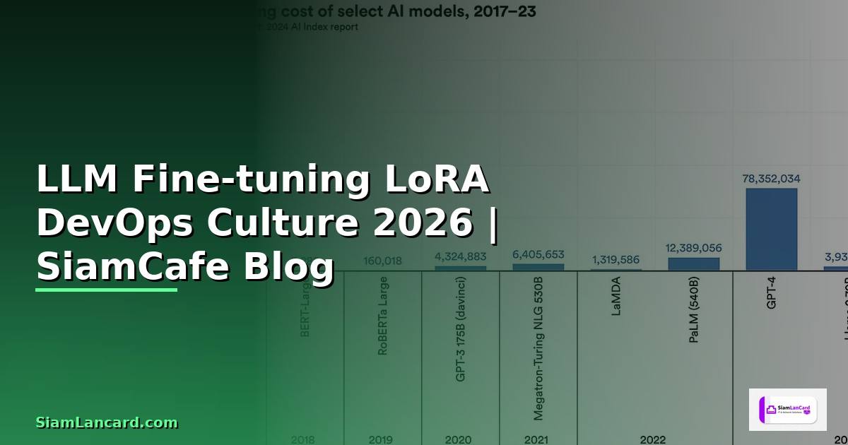LLM Fine-tuning LoRA DevOps Culture