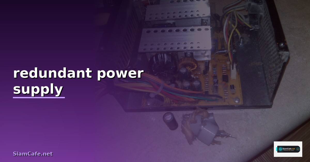 redundant power supply คือ —
