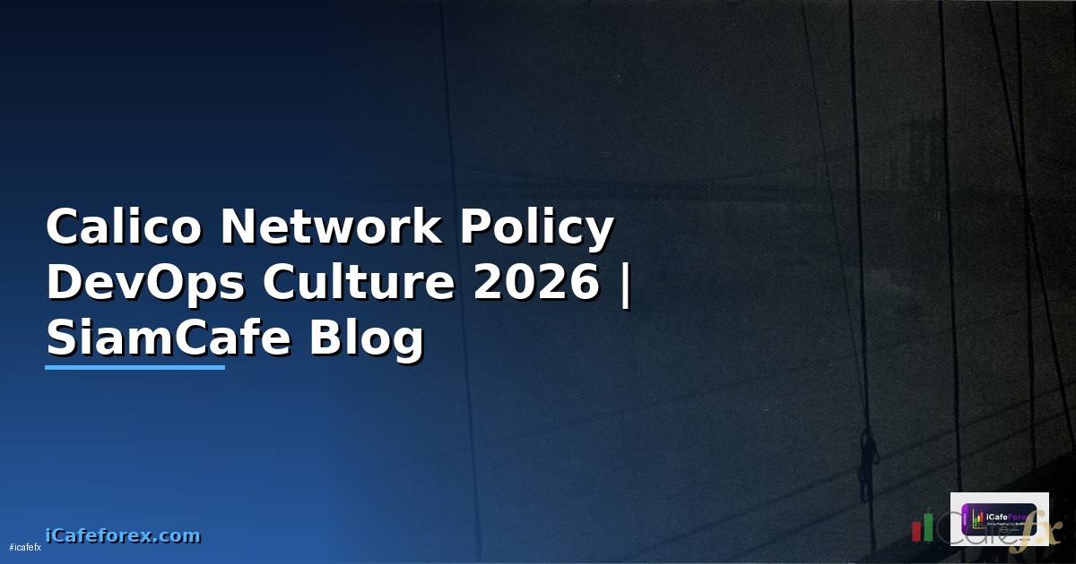 Calico Network Policy DevOps Culture