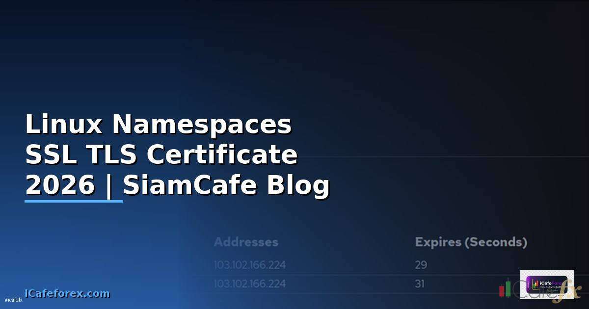 Linux Namespaces SSL TLS Certificate | SiamCafe Blog