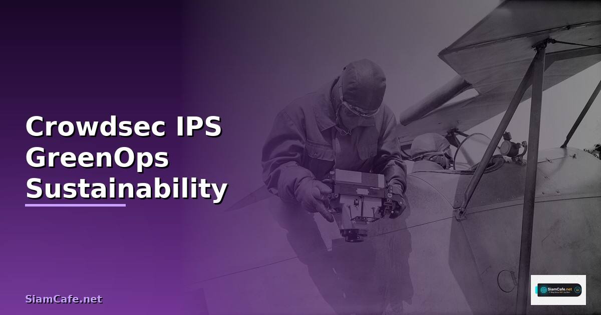 Crowdsec IPS GreenOps Sustainability —