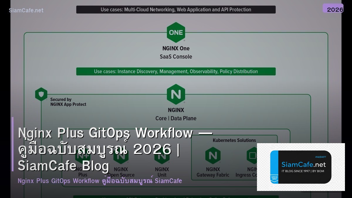 Nginx Plus GitOps Workflow — คู่มือฉบับสมบูรณ์ 2026 | SiamCafe Blog