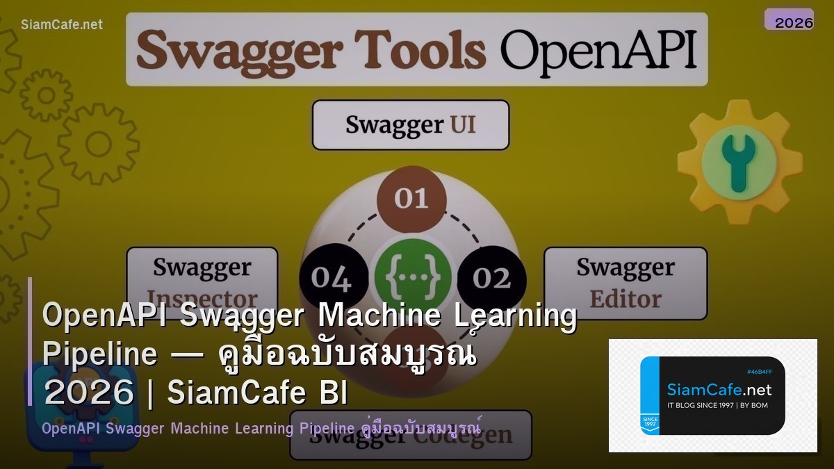 OpenAPI Swagger Machine Learning Pipeline — คู่มือฉบับสมบูรณ์ 2026 | SiamCafe Blog