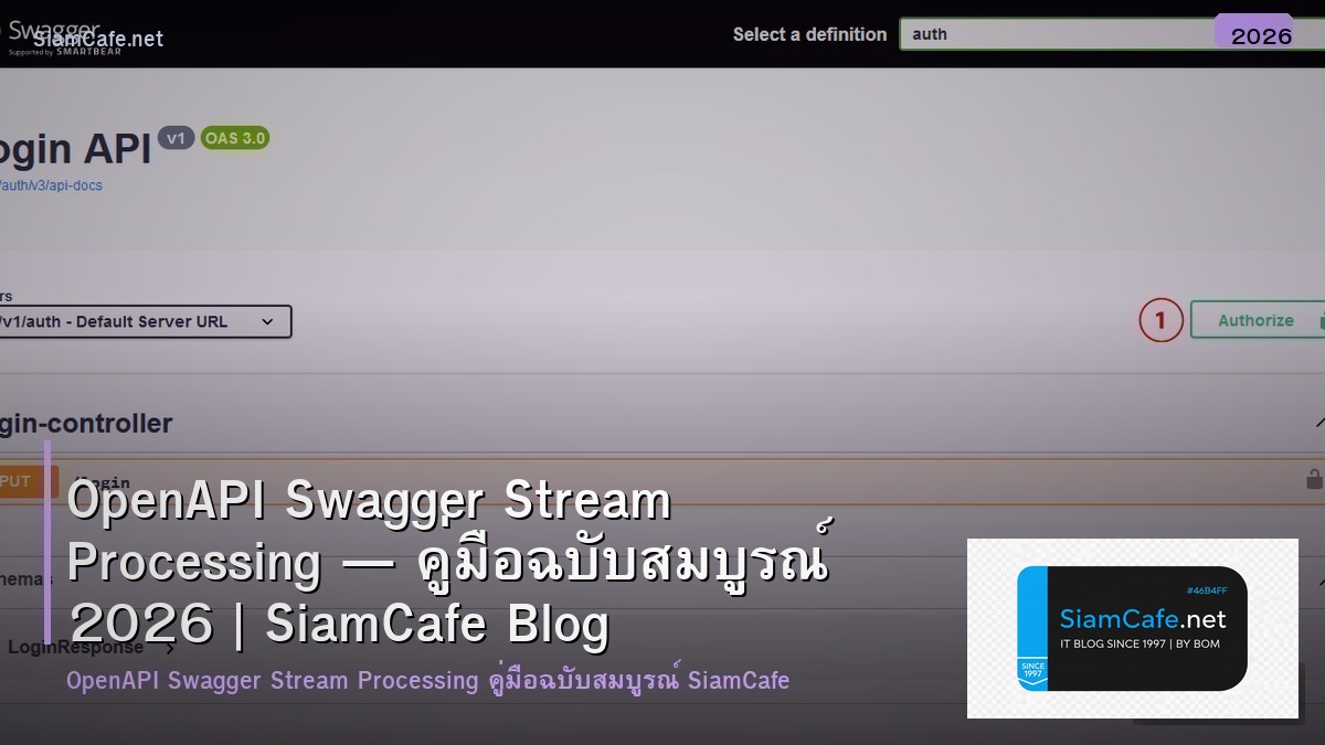 OpenAPI Swagger Stream Processing — คู่มือฉบับสมบูรณ์ 2026 | SiamCafe Blog