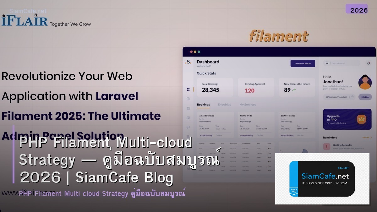 PHP Filament Multi-cloud Strategy — คู่มือฉบับสมบูรณ์ 2026 | SiamCafe Blog