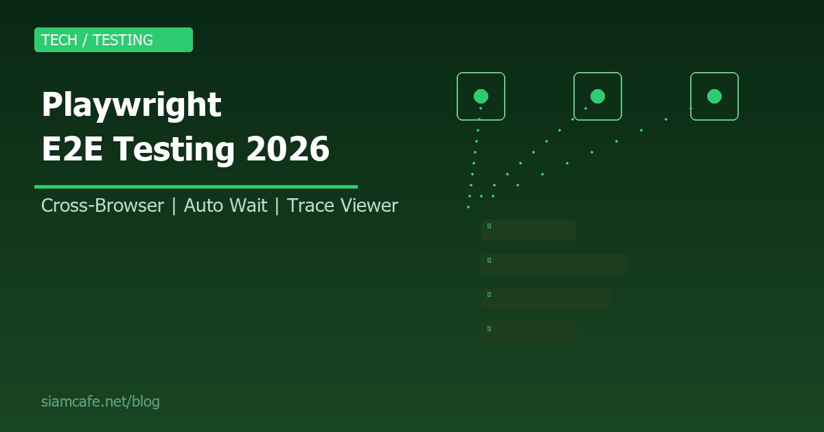Playwright คืออะไร? สอน End-to-End Testing สำหรับ Web Application แบบ Cross-Browser 2026