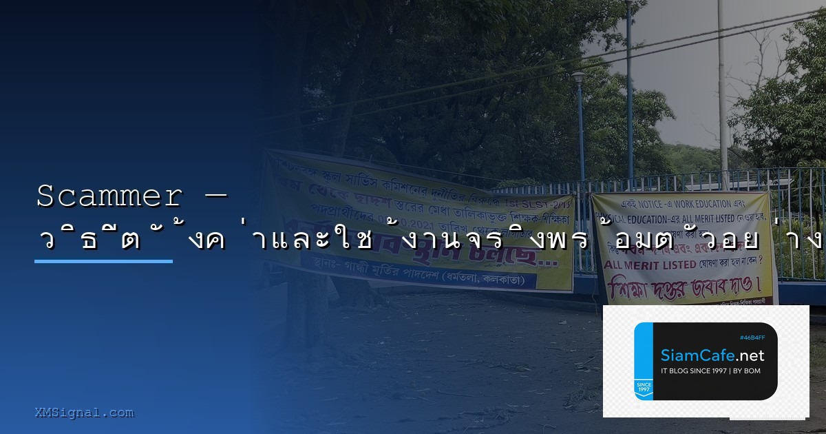 Scammer — วิธีตั้งค่าและใช้งานจริงพร้อมตัวอย่าง