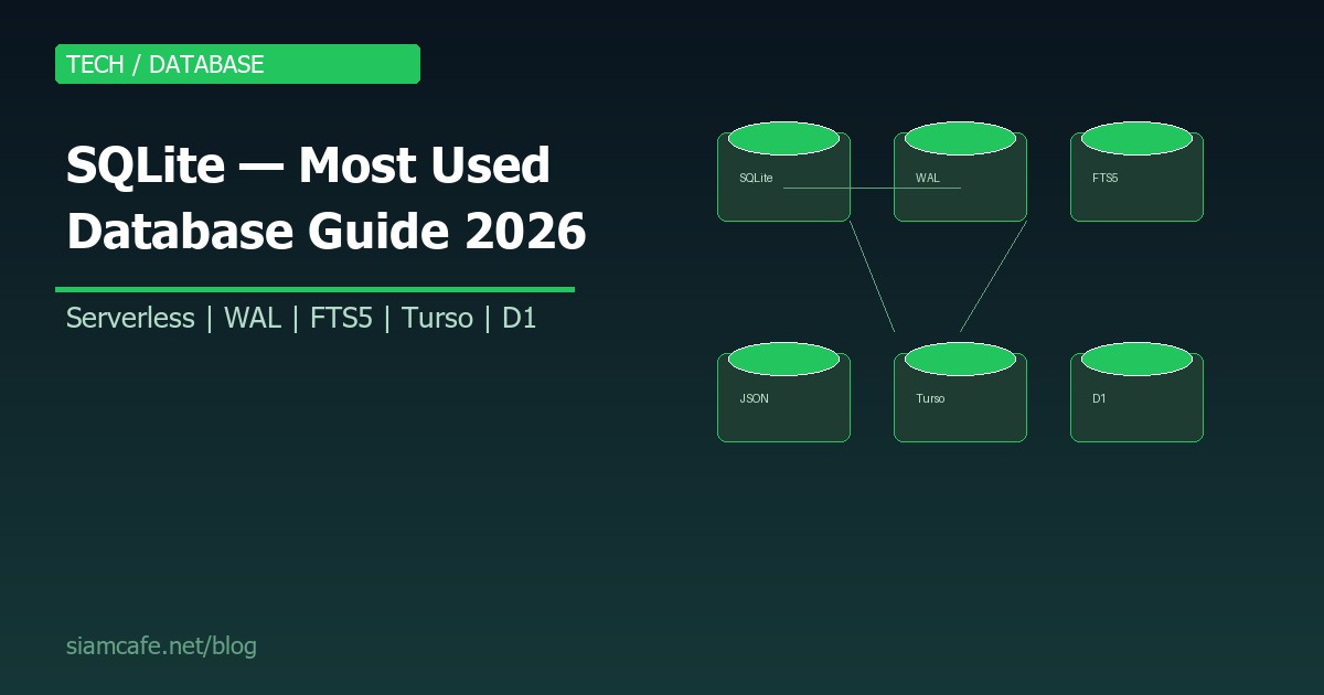 SQLite คืออะไร? ฐานข้อมูลที่ใช้มากที่สุดในโลก สำหรับ Embedded และ Edge 2026