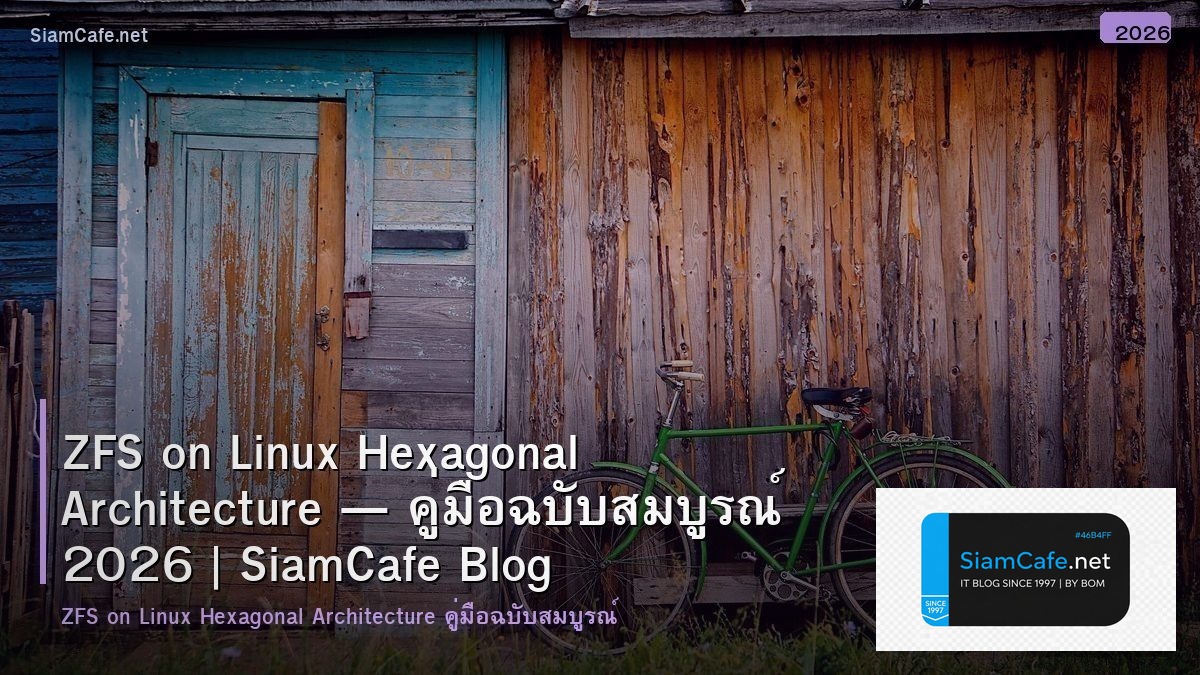 ZFS on Linux Hexagonal Architecture — คู่มือฉบับสมบูรณ์ 2026 | SiamCafe Blog