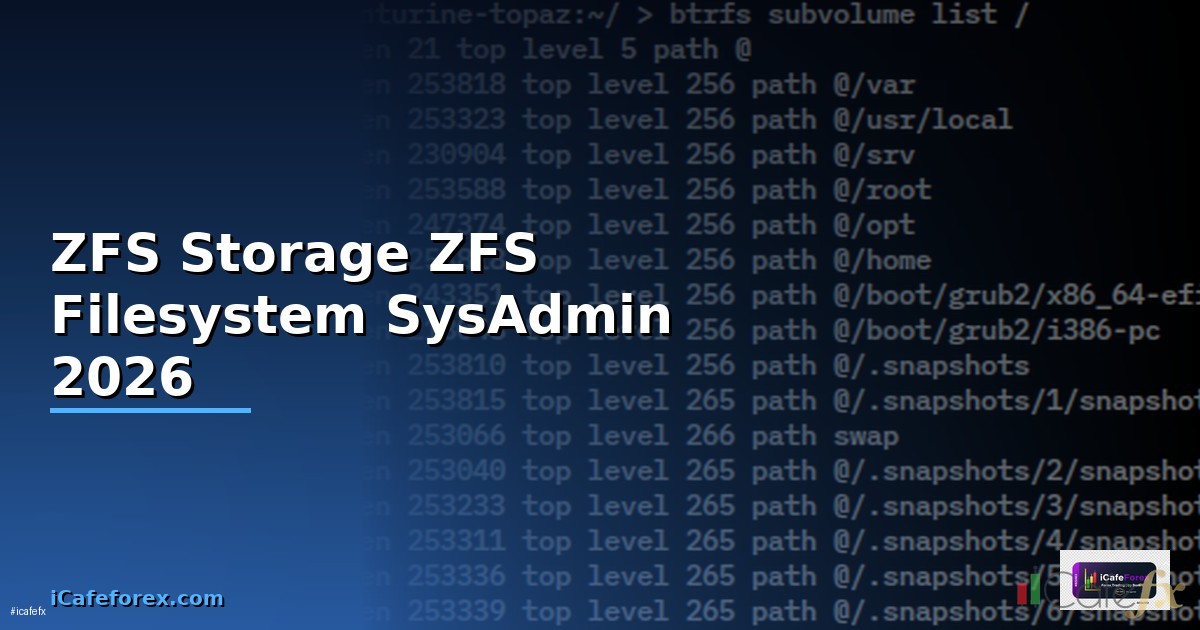 ZFS Storage — คู่มือ ZFS Filesystem ฉบับสมบูรณ์สำหรับ SysAdmin 2026